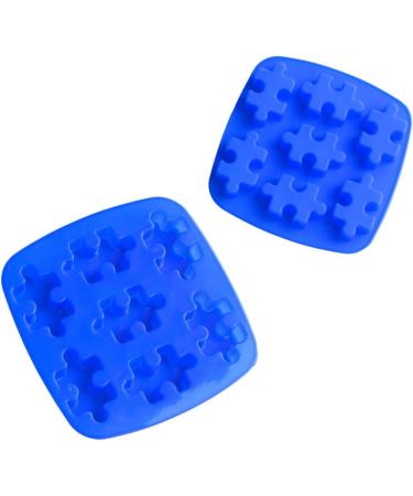HOMSFOU 2pcs Candy Molds Silicone Mold Silicone Candy Mold De para Gelatinas Chocolate Molds DIY Cake Mold Chocolate Moulds Chocolate Making Shape Puzzle Ice Making mediumx2pcs As Shownx2pcs - Buy Online on SooperMarket.com