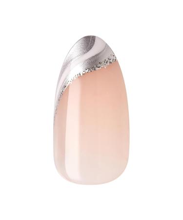 KISS imPRESS No Glue Mani Press On Nails - On My Mind White Almond Shape Medium Size Includes 30 Nails & Accessories - Shop Now Internationally - Buy Online on SooperMarket.com