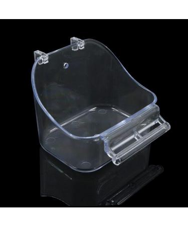 Parrot Bath Box Bird Cage - 1 Piece Parakeet Caged Accessory Supplies Bathing Tub Bath for Most Birdcage Pet Parrot Budgie Parakeet Lovebird Cockatiel Cage Water Shower Transparent - Buy Online on SooperMarket.com