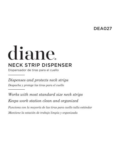 Diane Neck Strip Dispenser | Salon & Barber Shop Container | Black DEA027 - Buy Online on SooperMarket.com