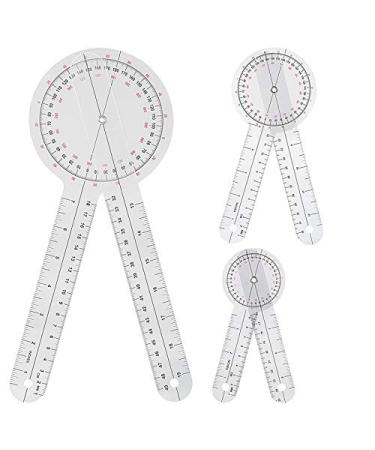 Daweglop 3 Piece Occupational Therapy Carrier 6/8/12 Inch Universal Measuring Angle Ruler