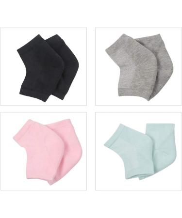 Minkissy Heel Socks - Silicone Gel Spa Socks for Cracked Heels & Dry Feet Repair | Moisturizing Cuff Support - Buy Online on SooperMarket.com