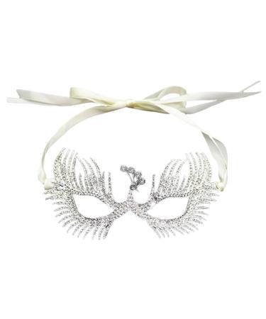 ABOOFAN Halloween Masquerade The Eye Masquerade Ball Rhinestone Party for Adults Masquerade Cosplay Venetian for Women Prom