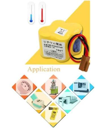 Buy 6-Pack 6V BR-2/3AGCT4A Replacement Battery 4400mAh for FANUC CNC System - Non-Rechargeable Fast International Shipping - Buy Online on SooperMarket.com