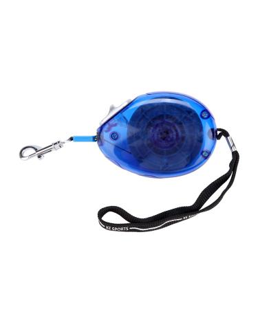 Dog leash roller leash retractable dog leash 7.9ft dog leash jogging guiding leash complained-free nylon linen for pets single-handed brake break lock for small and medium-sized dogs (blue)