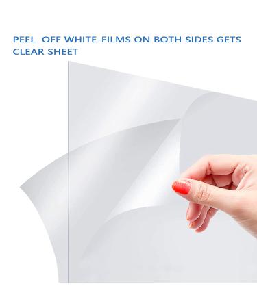 10 Pack Clear Plastic Sheet 8x10 Plexiglass Panels 0.03 Thick - Ideal for Crafting, Picture Frames, Resin Painting & Signs - Buy Online on SooperMarket.com