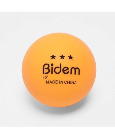 60 Pack Bidem Advanced 3-Star Orange Ping Pong Balls for Competition and Training - Buy Online on SooperMarket.com