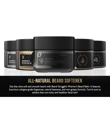 Beard Balm - The Beard Struggle Warrior's Platinum Collection Aesir's Triumph - 50g - 100% Natural Plant-Based Ingredients - Buy Online on SooperMarket.com