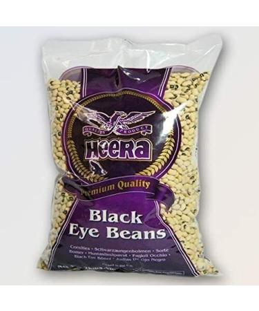 Heera Black Eye Beans 2 kg - Popular Ingredient In Traditional Indian Cuisine - Can Be Used In Variety Of Dishes (Pack of 1) 2.00 kg (Pack of 1)
