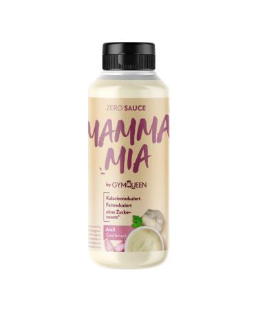 Gymqueen Mamma Mia Zero sauce low in calories without fat and without sugar for refining dishes or as a salad dressing vegetarian and lactose-free aioli sauce aioli 265 ml (1 Pack)