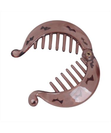 Fodattm Hair Comb Set - French Banana Clips & Ponytail Holders - 4 Stylish Interlocking Combs for Trendy Hairstyles - Buy Online on SooperMarket.com