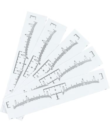 NOLITOY 100pcs Disposable Eyebrow Ruler Eyebrow Stencil Kit Disposable Gauge Eyebrow Trimming Caliper - Buy Online on SooperMarket.com