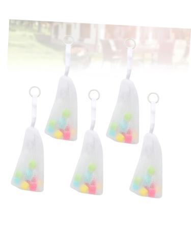 FRCOLOR 10 Pcs Exfoliating Pouch Bags - Red Rose Drawstring Bags for Women - Ideal for Showers & Cleansing | 8x24cm - Buy Online on SooperMarket.com