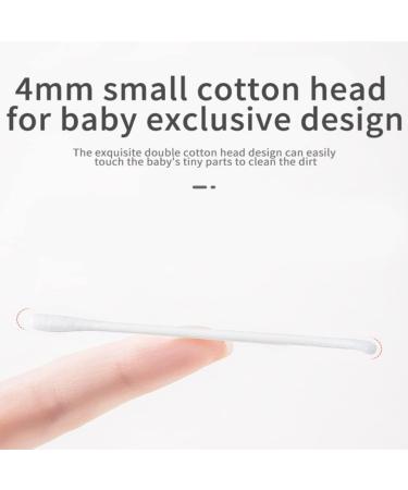 200Pcs Biodegradable Baby Cotton Swabs - Kids Safety Ear Cleaners and Wax Cleaner - Buy Online on SooperMarket.com