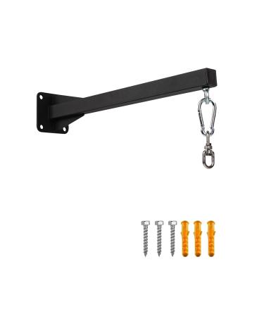 Vanrouge heavy boxing bag wall holder robust punching bag holder for home gym MMA training assembly accessories included in the scope of delivery around 360 degrees of rotating hooks matt black