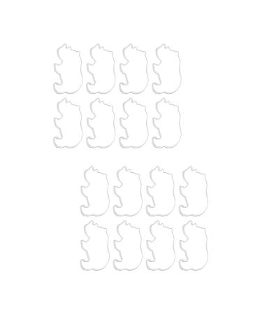 IMIKEYA 16 Pcs Modeling Molds Cake Mold Cookie Cutters Stainless Steel Cookies Mold Cookie Mold Fondant Making Molds Chocolates and Cakes Muffin Cakes Baking Tools Biscuit Dessert 9X5cmx2pcs Silverx2pcs