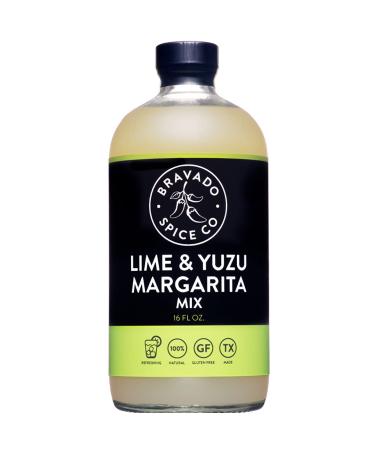 Lime and Yuzu Margarita Mix by Bravado Spice Gluten Free, Vegan, Low Carb, Paleo Margarita Mix All Natural 16oz Bottle Award Winning Gourmet Margarita Mix