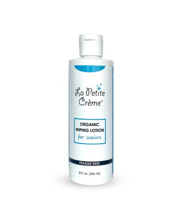 La Petite French Premium Liniment Wiping Lotion for Seniors (8 oz) - Alternative to Wet Wipes Incontinence Lotion - Moisturizer & Skin Cleanser - USDA Organic Certified & EWG Verified