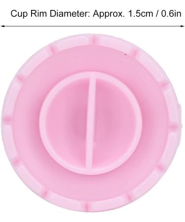 Eyelash Extension Glue Ring Cup 1.5cm / 0.6in Stable Wearing Easy To Wear Eyelash Glue Ring Cup Strong Flexibility for Professional Use(Pink 100 pcs a pack) - Buy Online on SooperMarket.com