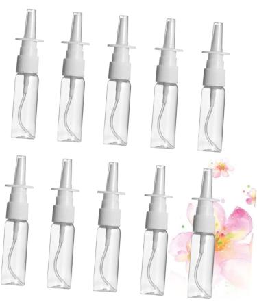 FOMIYES 10pcs Plastic Spray Bottles Set - Cosmetic, Nasal Wash, Lotion Pump, 13x2.5cm Transparent Blue Glass - Buy Online on SooperMarket.com
