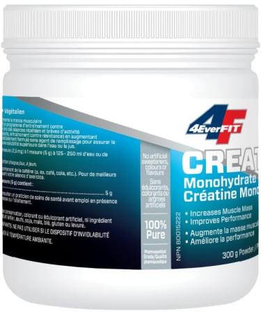 4EverFit 100% Pure Micronized Creatine Monohydrate - 300g - Buy Online on SooperMarket.com