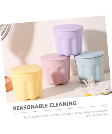 Mikinona 2 Sets Pp Washing Bowl Beauty Brush Scrubber Bowl Cleaning Bowl Cosmetic Brush Cleaning Mat Makeup Brush Makeup Tool Cleaner Silica Gel Cleaning Supplies Portable 8.5x8CM As Shown - Buy Online on SooperMarket.com