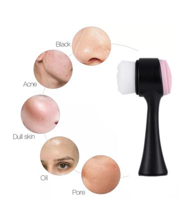 Buy 2-in-1 Silicone Face Brush | Manual Face Scrubber for Cleaning & Exfoliating - International Shipping Available - Buy Online on SooperMarket.com