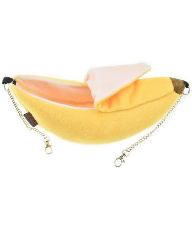 Banana Hamster Bed House Hammock Small Animal Warm Bed House Cage Nest Hamster Accessories for Sugar Glider Hamster Small Bird Pet - Buy Online on SooperMarket.com