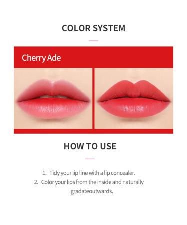 ETUDE Dear Darling Water Tint Cherry Ade (21AD) | Bright Lip Tint with Pomegranate & Grapefruit Extract - Buy Online on SooperMarket.com