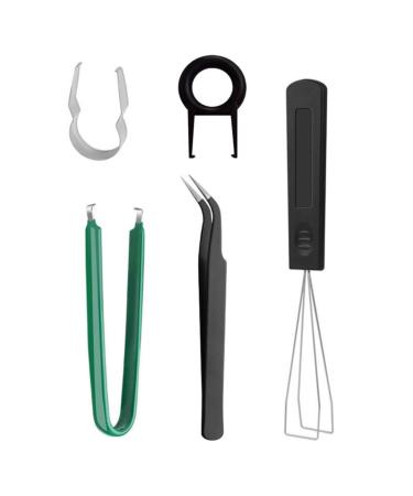 JSGHGDF 5 in 1 Computer Mechanical Keyboard Tool Set with Keycap Puller Switches Extractor and Anti-Static