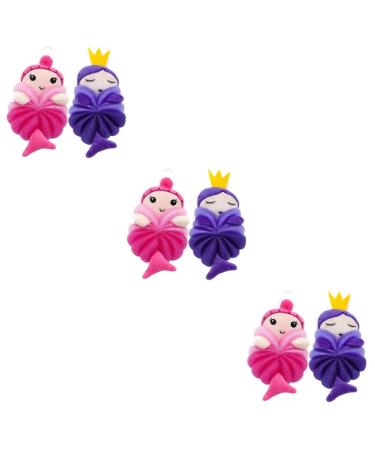 FRCOLOR 6 Pcs Bath Ball Kids Bath Sponge Cleaning Sponges for Household Use Clean Body Wash Toddler Body Scrubber Body Scrubbers Mesh Shower Washing Body Exfoliating Bath Ball Bath Supply