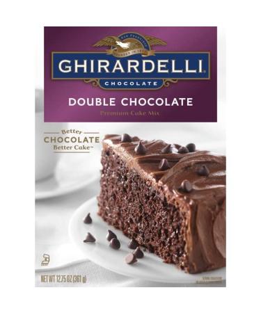 Ghirardelli Chocolate - Double Chocolate Premium Cake Mix 12.75 oz. (Pack of 2)