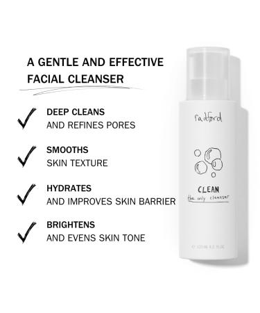 Radford Beauty CLEAN - Hydrating Facial Cleanser with Glycolic Acid & Niacinamide | Gentle Double Cleanser for Sensitive Skin | 4.2 Fl Oz - International Shipping - Buy Online on SooperMarket.com