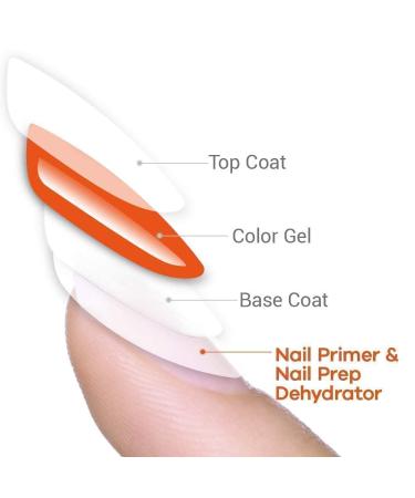 Modelones Gel Nail Polish Matte Top Coat, Base Coat Set with Primer & Dehydrator - Buy Online on SooperMarket.com