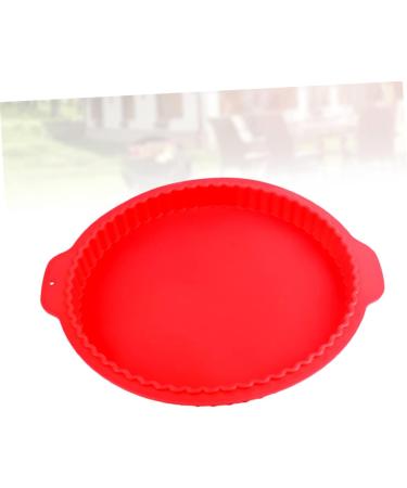IMIKEYA 1pc Non Stick Nonstick Red Silicone Cake Mold Cookie Mold Baking Pan Silicone Molds Round Cake Pan Silicone Gummy Molds Silicone Baking Mold Silicone Mold for Cake Pizza Bakeware 31 X28.5CM Red - Buy Online on SooperMarket.com