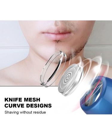 Buy Practical Beard Shaver - Magnetic Adsorption Trimmer for Home & Travel (Blue Type C Interface - Buy Online on SooperMarket.com