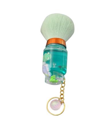 FOMIYES Powder Brush Women Blush Brush Face Makeup Brush Portable Nail Dust Brush Precision Highlighter Brush Travel Facial Makeup Blush Brush Green