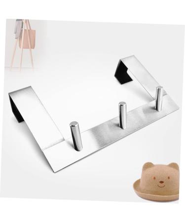 Baluue Clothes Hanger 2pcs Stainless Steel Hooks Coat Hanger Hook for Door Hook Hanger Metal Bedroom Door On The Door Coat Hooks - Buy Online on SooperMarket.com