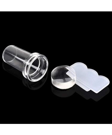 Clear Silicone Jelly Stamper & Scraper Kit - Nail Art Tools for Manicure | International Shipping Available - Buy Online on SooperMarket.com