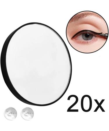 ARAZO 20X Magnifying Mirror - Professional Pocket Vanity for Eye Makeup and Eyebrow Tweezing - Buy Online on SooperMarket.com