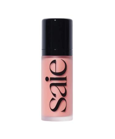 Saie Dew Blush - Lightweight  Blendable + Buildable Cream Gel Blush for a Dewy Cheek Tint - Doe Foot Wand Makeup Applicator - Rosy (0.40 oz) Rose 0.4 Ounce (Pack of 1)