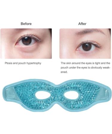 Dajidafu Men Gel Cooling Eye Cover Cold Compress Skin Care Beauty Sleeping Pad Adjustable Headband Pouch Removal Salon Travel Sky Blue - Buy Online on SooperMarket.com