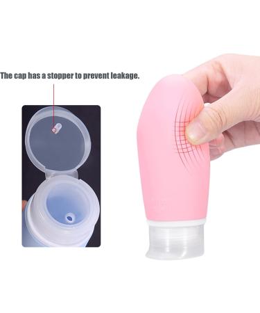 4PC Silicone Travel Bottles 100ml Refillable Portable Containers for Toiletries & Shampoo - Perfect for Travel - Buy Online on SooperMarket.com