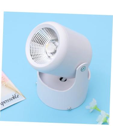 HEMOTON LED Spotlight Spotlight Spot Light Wall Swivel Lamp Ceiling Downlight Ceiling Lamp Wall Lamp Adjustable White Size 2 - Buy Online on SooperMarket.com
