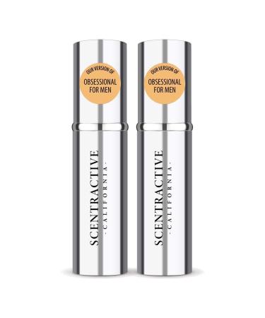 CA Perfume Impression of Calvin K. Obsessional For Men Replica Version Fragrance Dupes Concentrated Long Lasting Eau de Parfum Spray Refillable Atomizer Bottle 0.17 Fl Oz/5ml-X2 CALVIN K. OBSESSIONAL IMPRESSION 0.34 Fl Oz (Pack of 1)