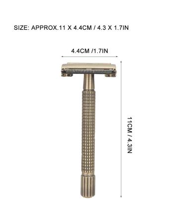 Slip-Resistant Manual Beard Shaver Safety Razor | Durable Gold Beard Cutter Tool for Men - Buy Online on SooperMarket.com
