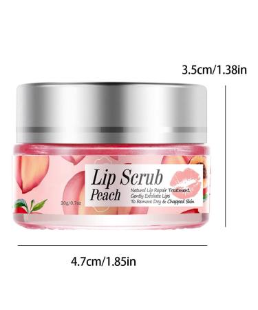 Buy Peach Lip Scrub Exfoliator & Overnight Moisturizer | Hydrating Lip Repair Balm | International Shipping Available - Buy Online on SooperMarket.com