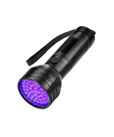 UV black light 51 LEDs UV flashlight mini ultraviolet pets urine detector 395nm UV light scorpion light torch lamp for fake banknotes urine of dogs cats and other pets
