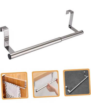 ABOOFAN Telescopic Towel Rack Clothes Hanger Hangers Metal Towel Bar Cabinet Door Towel Rack Steel Shelf - Buy Online on SooperMarket.com
