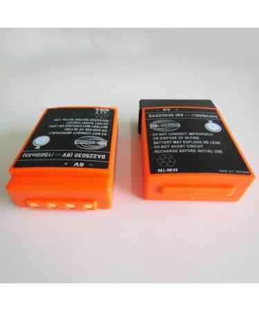 2 Pack 6V HBC Radiomatic BA225030 Ni-Mh Battery for Crane Remote Control | 1500mAh Pump Truck Battery - Fast International Shipping - Buy Online on SooperMarket.com